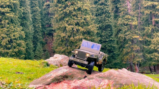 Hylukon RC Crawlers, 1:10 Scale D888 Upgraded Willys Military Jeep